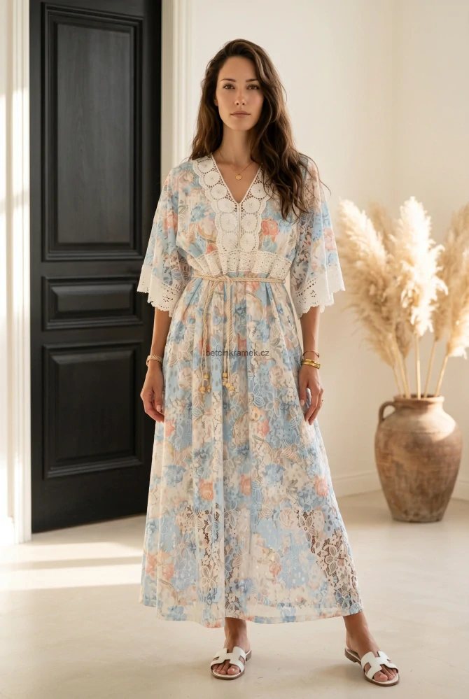 Luxusní krajkové šaty Boho - 2 barvy