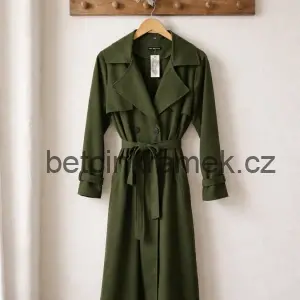Dámský kabát New Colection UNI - zelený