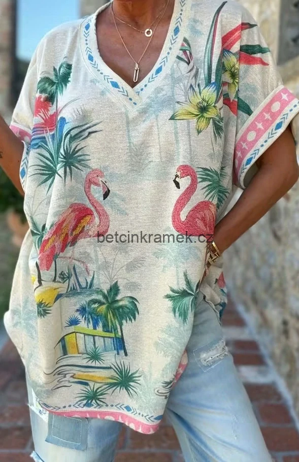 Luxusní halenka Tropicana
