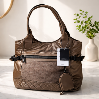 Kabelka Turbo bags s kapsičkou - hnědá